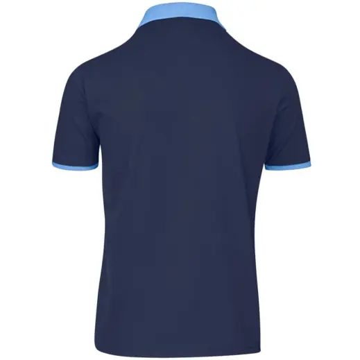 Mens Caliber Golf Shirt Navy Back
